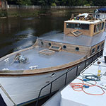 GRP roofing on a boat London